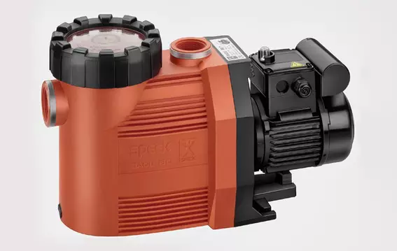 EagleBurgmann BT mechanical seal used in high-efficiency swimming pool pumps in Germany.