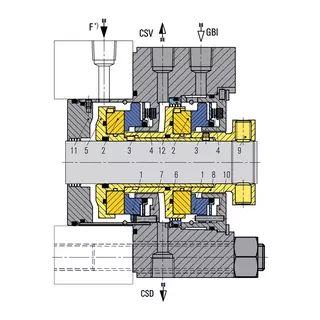 Technische Zeichnung von DF-(P)DGS6