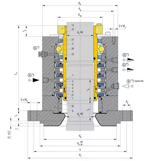 Technical drawing of SeccoLip461