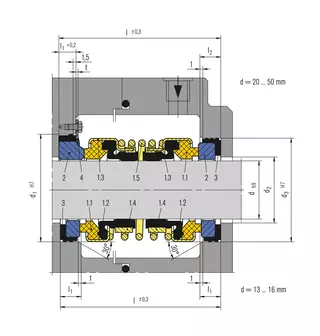 Technische Zeichnung von ED560