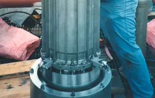 Magnetic coupling seals enabling leak-free handling of ammonia and propane in an industrial pump system in Taiwan.