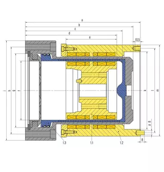 Technische Zeichnung von NMB High Efficiency