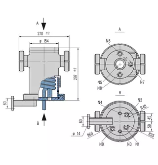 Technische Zeichnung von TS3016