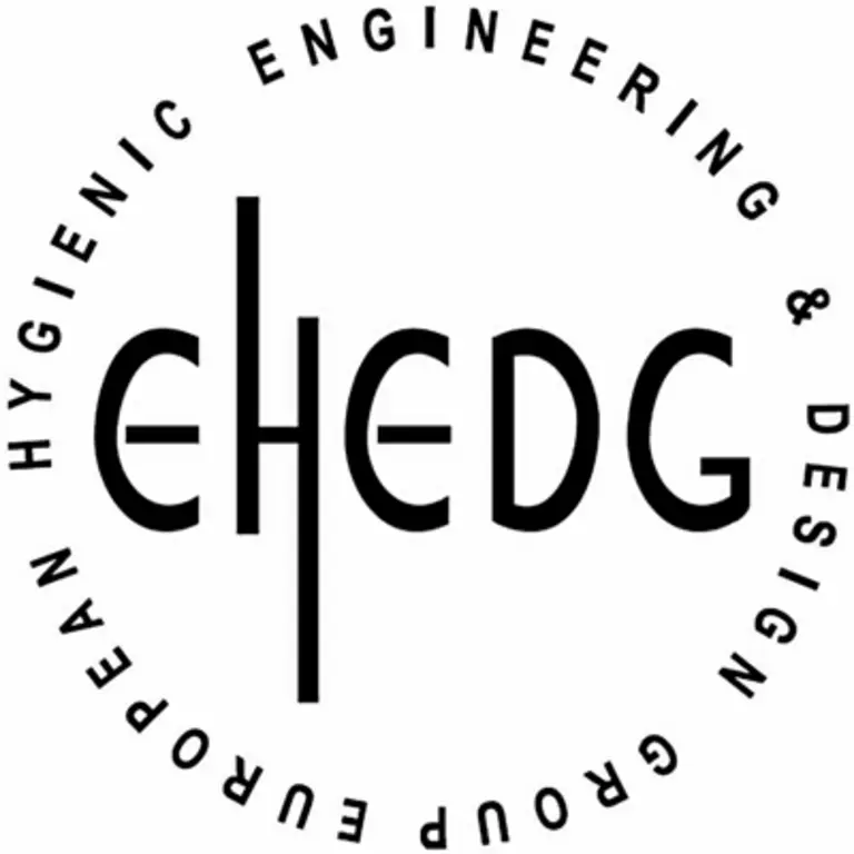 EHEDG logo representing the European Hygienic Engineering and Design Group certification for hygienic equipment.