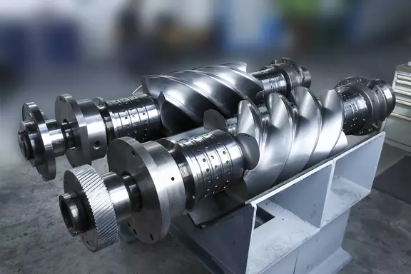 Industrielle Kompressor-Rotorbaugruppe für Hochleistungs-Dichtungsanwendungen.