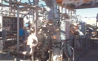 Compressor equipped with a high-performance mechanical seal for reliable fertilizer production in Australia.