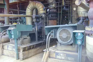 Metal bellows mechanical seals operating in an industrial distillation unit in India.