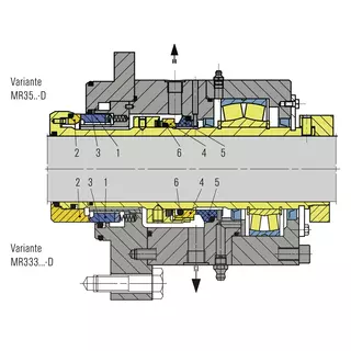 Technische Zeichnung von MR-D