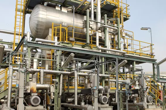 Centrifugal pump handling carbon slurry equipped with reliable mechanical seals in an industrial plant in Italy.