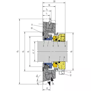 Technische Zeichnung von MA390 / MA391