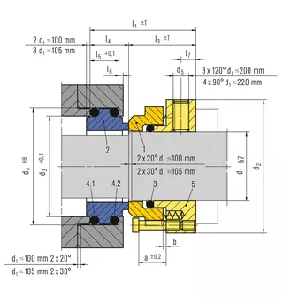 Technical drawing of AX25