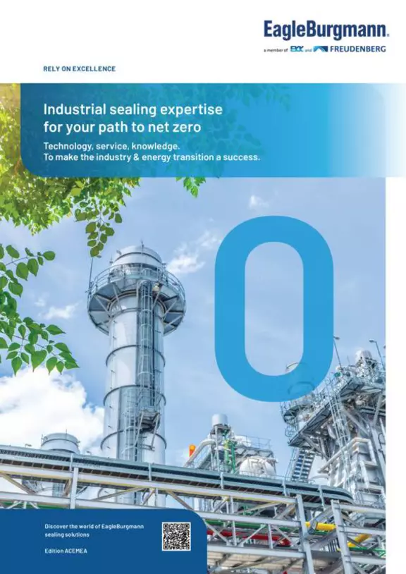 Industrial sealing expertise for your path to net zero. Industry & Energy Transition.