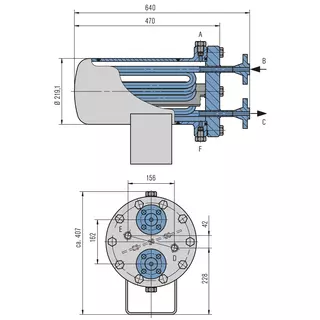 Technical drawing of WE6
