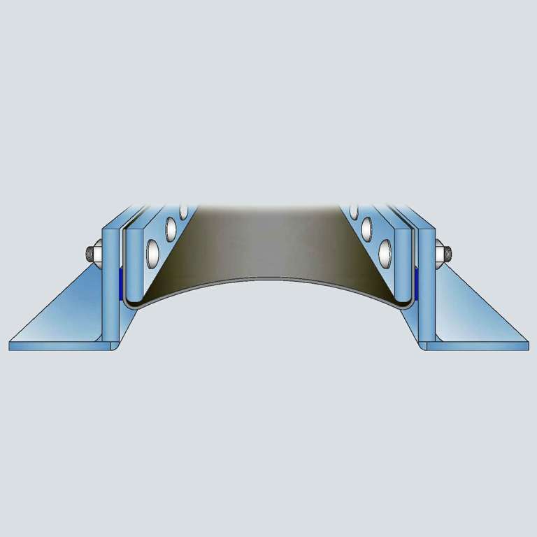 V-Flanges fluoroplastic expansion joint