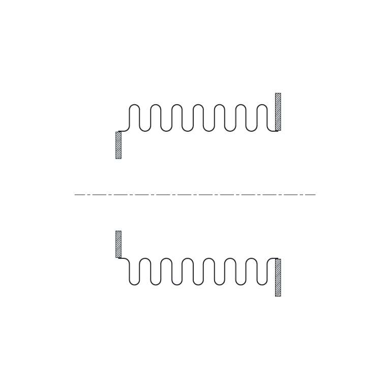 Standard bellows configuration